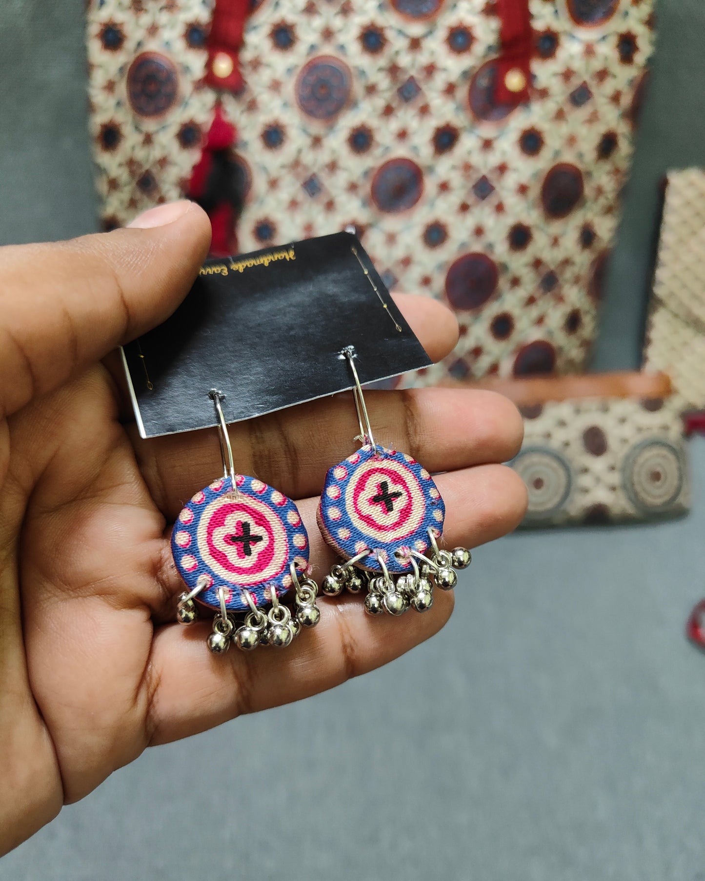 Handcrafted Ajrakh Bag Combo – Ethnic, Eco-Friendly & Festive Gift Set