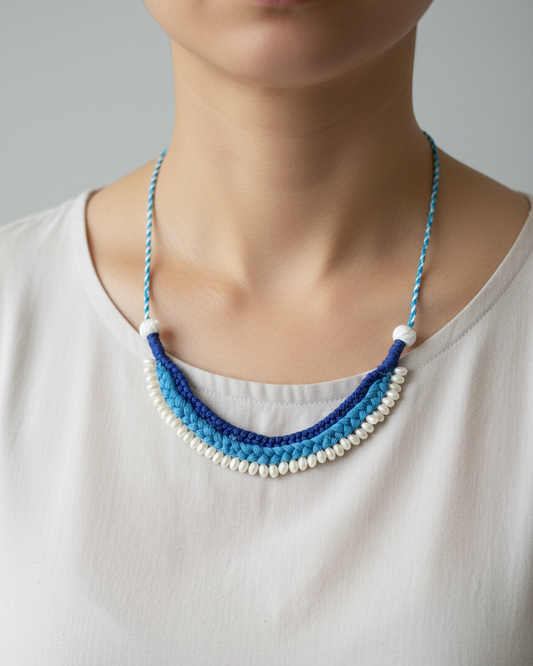 Handmade Pearl Necklace | Boho Coastal Jewellery – Lakshira Trends