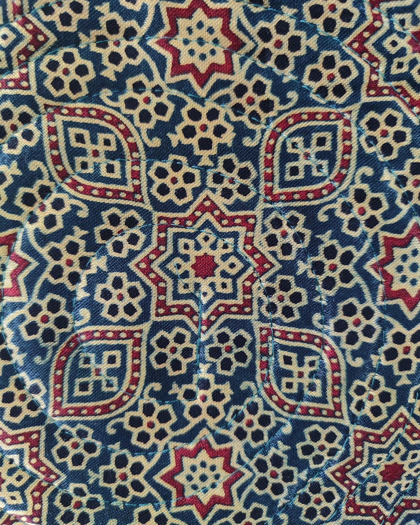 Ajrakh Mashru Silk Sling Bag – Handcrafted & Sustainable