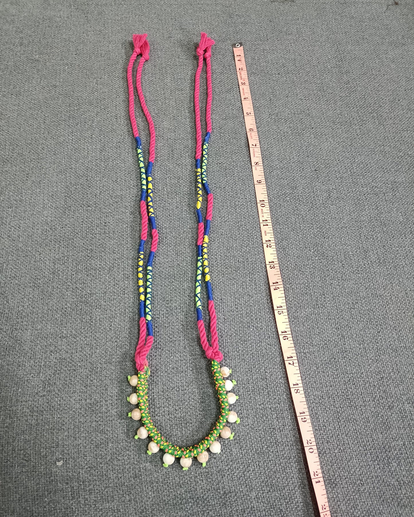 Handmade Multicolor Beaded Necklace | Boho Tribal Statement Jewelry – Lakshira Trends