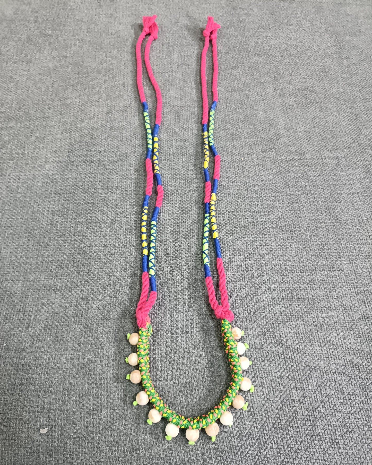Handmade Multicolor Beaded Necklace | Boho Tribal Statement Jewelry – Lakshira Trends