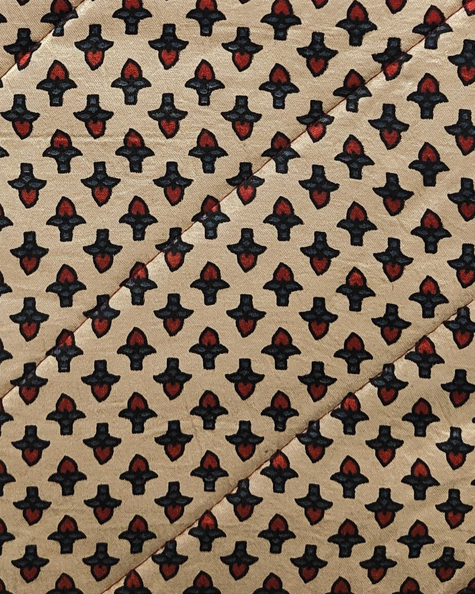 Ajrakh Mashru Silk Tote Bag – Handcrafted & Sustainable