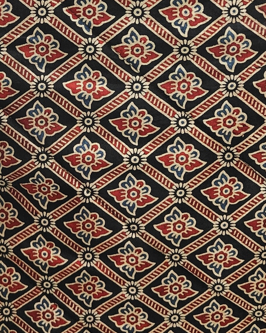 Ajrakh Mashru Silk Tote Bag – Handcrafted & Sustainable