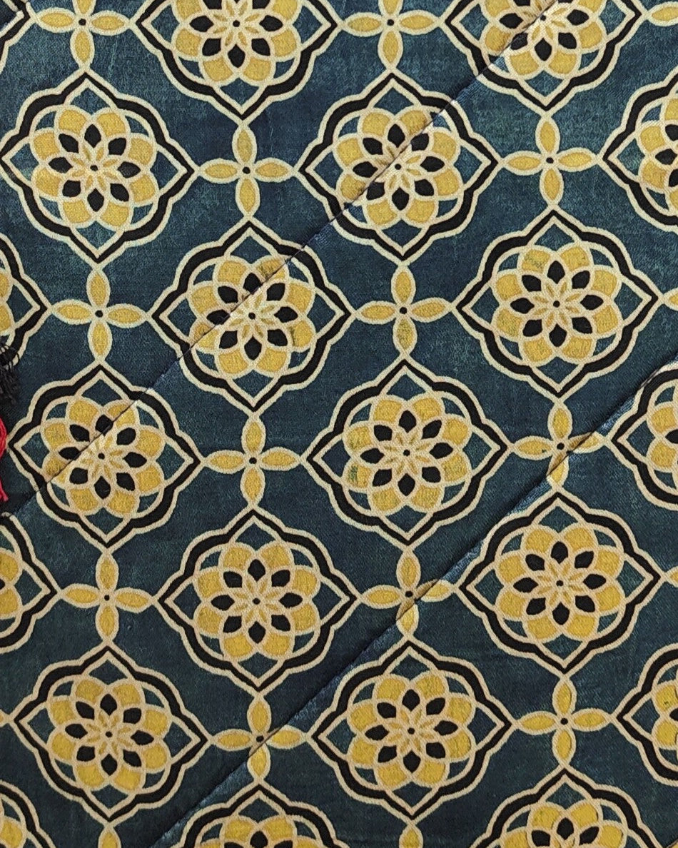 Ajrakh Mashru Silk Tote Bag – Handcrafted & Sustainable