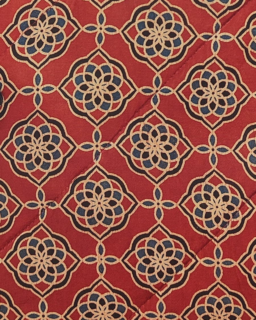 Ajrakh Mashru Silk Tote Bag – Handcrafted & Sustainable