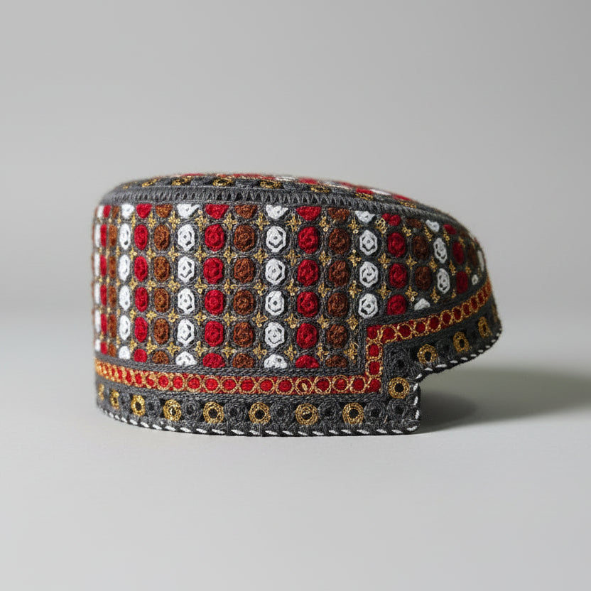 Small Sindhi Topi for Kids & Adults – Handcrafted Traditional Cap
