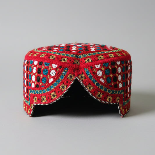 Small Sindhi Topi for Kids & Adults – Handcrafted Traditional Cap