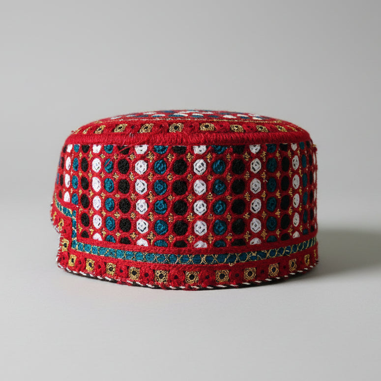 Small Sindhi Topi for Kids & Adults – Handcrafted Traditional Cap
