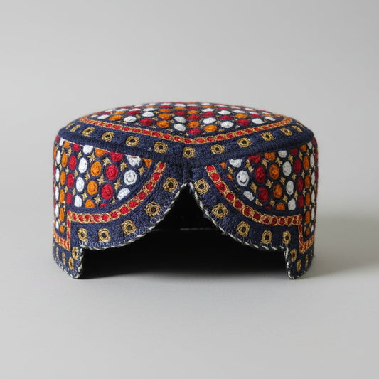 Small Sindhi Topi for Kids & Adults – Handcrafted Traditional Cap
