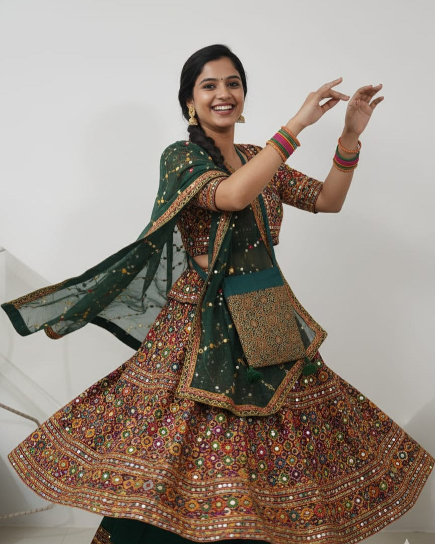 Ajrakh Mashru Silk Sling Bag – Handcrafted & Sustainable