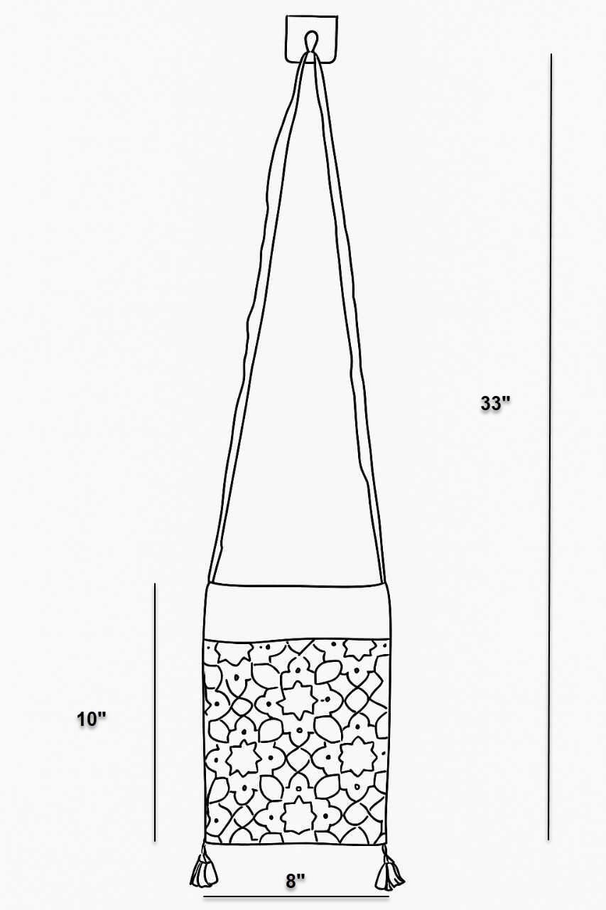 Ajrakh Mashru Silk Sling Bag – Handcrafted & Sustainable